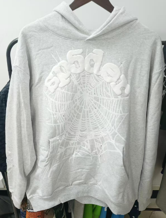 Sp5der OG Web Hoodie Heather Grey