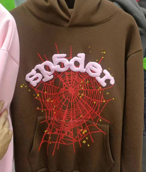 Sp5der Web Hoodie Brown