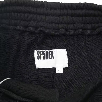 Sp5der Worldwide OG Logo Sweat Shorts Black