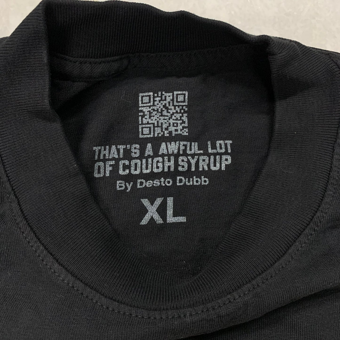 That's A Awful Lot Of Cough Syrup "Bank" Corporate Logo Black T-Shirt