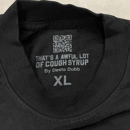 That's A Awful Lot Of Cough Syrup "Bank" Corporate Logo Black T-Shirt