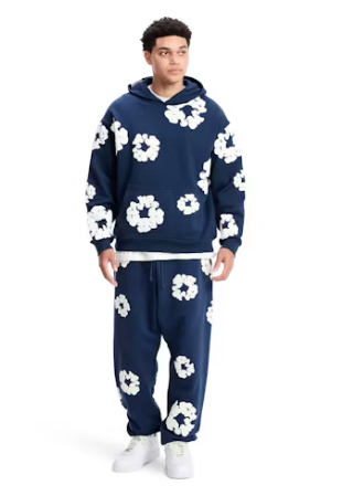 Denim Tears The Cotton Wreath Sweatshirt Navy