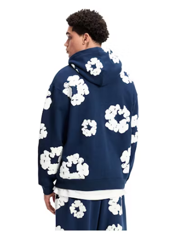 Denim Tears The Cotton Wreath Sweatshirt Navy