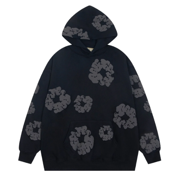 Denim Tears Cotton Wreath Hoodie Black