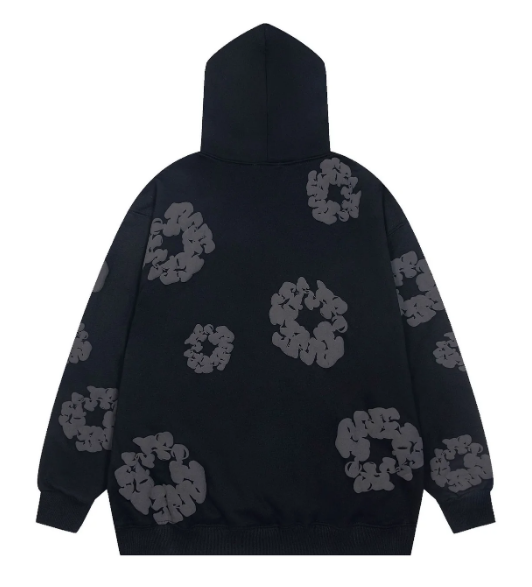 Denim Tears Cotton Wreath Hoodie Black