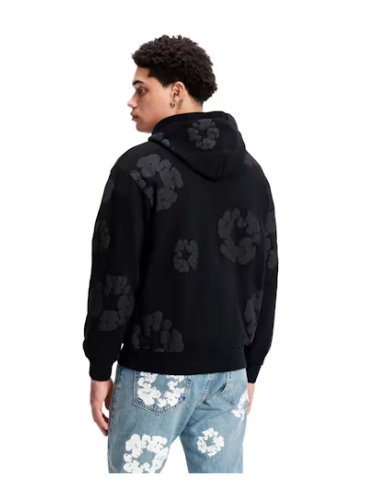 Denim Tears Cotton Wreath Hoodie Black
