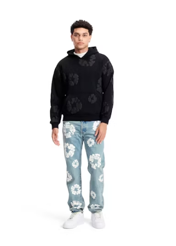 Denim Tears Cotton Wreath Hoodie Black
