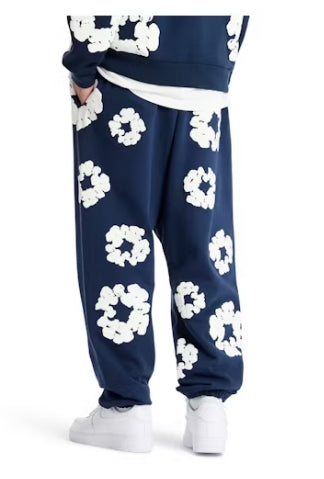 Denim Tears The Cotton Wreath Sweatpants Navy