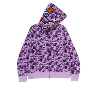 BAPE Store Taipei Separate Shark Full Zip Hoodie Multicolor