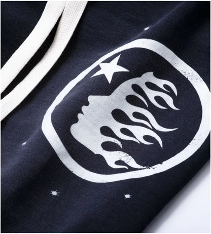 HELLSTAR- Racer Flare Sweatpants Black