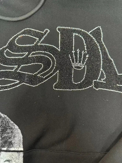 SDL Franklin Rhinestone Graphic Hoodie