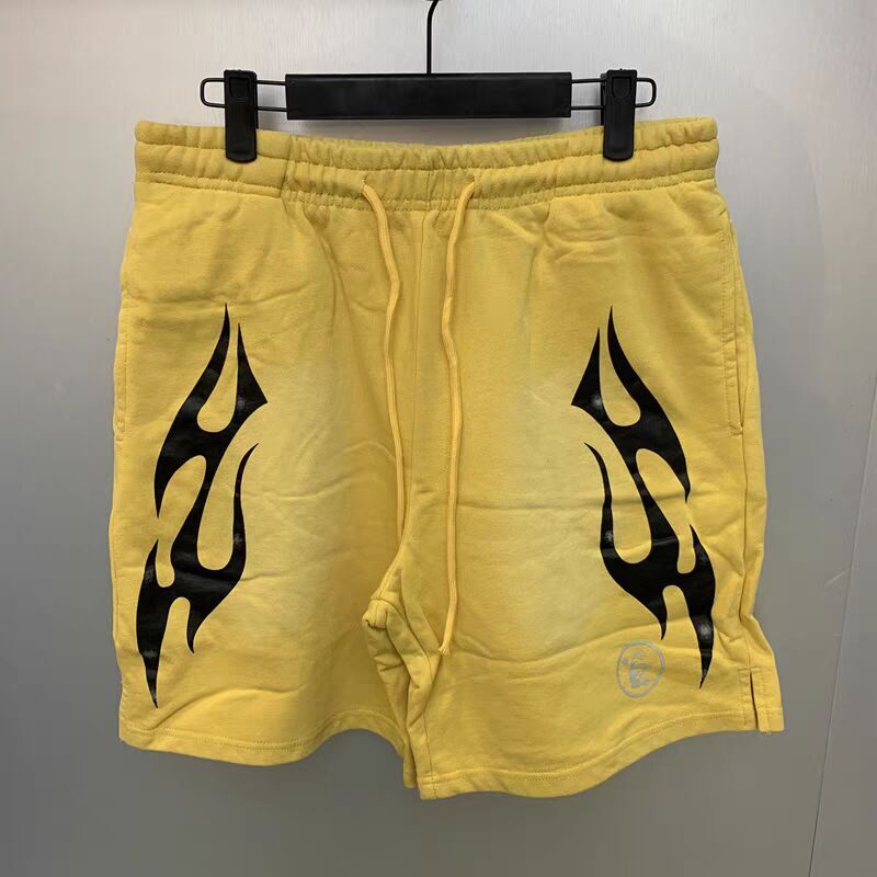 Hellstar Casual Loose Fit Shorts with Logo Print – Trendy Summer Wear