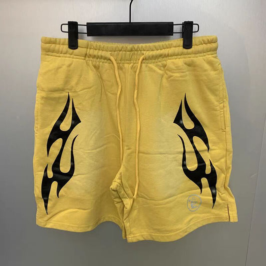 Hellstar Casual Loose Fit Shorts with Logo Print – Trendy Summer Wear