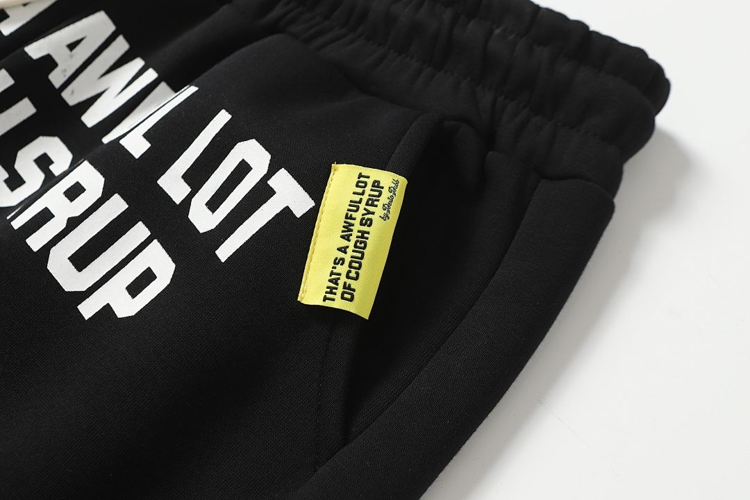 Red Graphic Sweatpants – "That’s A Awful Lot Of Cough Syrup" | Unisex Y2K Baggy Joggers