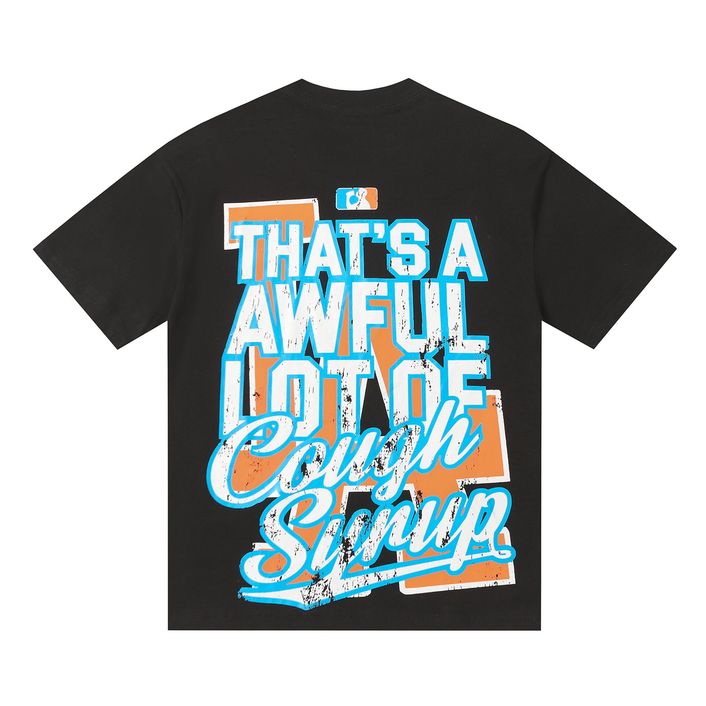 That's A Awful Lot Of Cough Syrup LA Dodgers Style Graphic Black T-Shirt