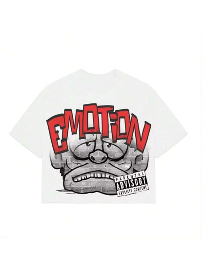 Mixed Emotion White “Monster” T-shirt