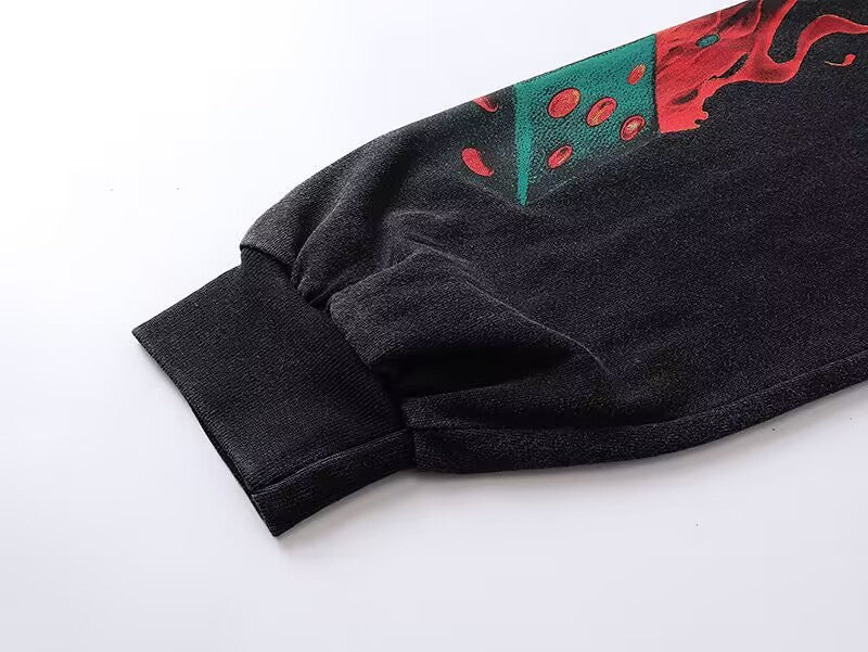 Godspeed Casino Scene Black L/S Tee – Black | Unisex Y2K Oversized Cotton Tee