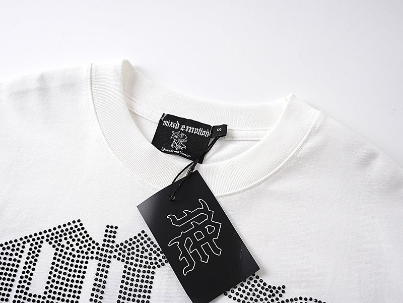 Mixed Emotions Angel Rhinestone Tee