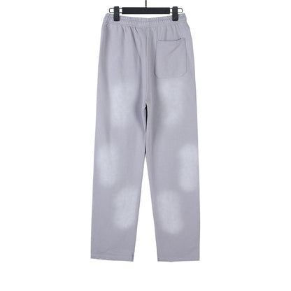 Hellstar Grey Pink Future Flame Sweatpants