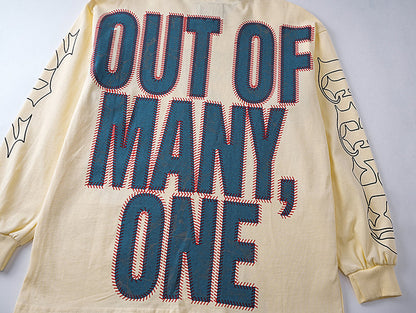 Godspeed Skeleton Baseball Pitcher Cream L/S Tee – Cream | Unisex Y2K Oversized Cotton Tee