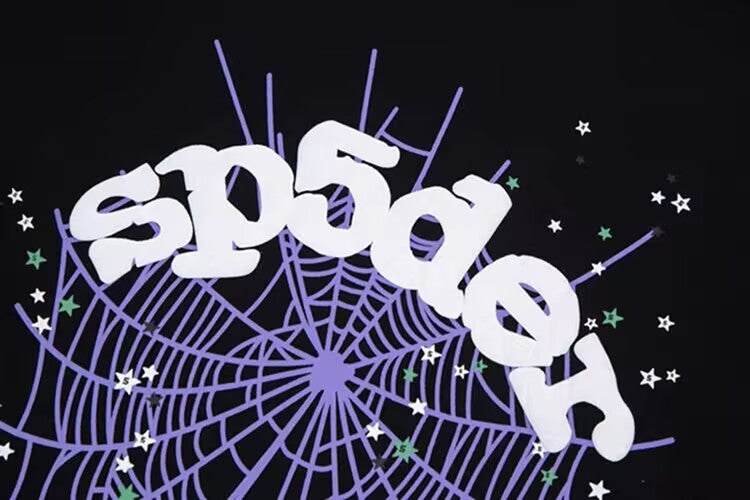 Men's Black Spider T-shirt Fresh Minimalist Street