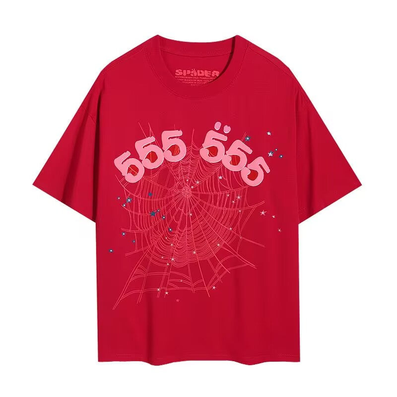 Spider Fiery Red T-Shirt, Igniting Summer Vitality
