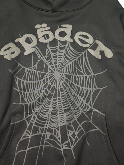 Sp5der Phantom Web Hoodie Black