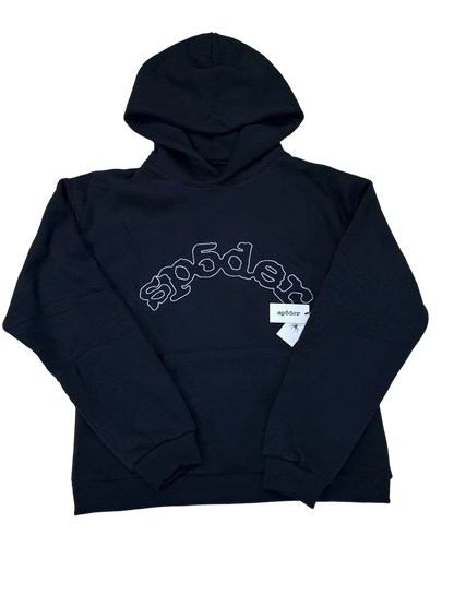 Sp5der OG Logo Hoodie Black Outline