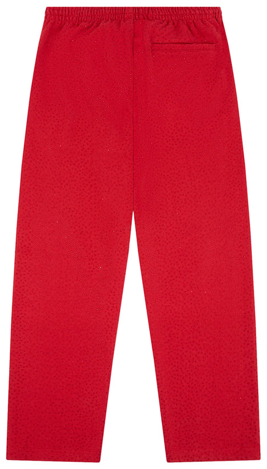 Sp5der Worldwide Red Sweats VVS Rhinestones | Unisex Y2K Oversized Joggers