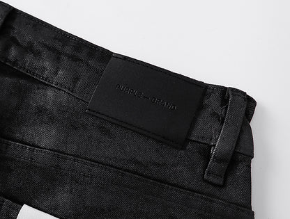 Purple Brand P004 Flare Pressed Coated Jeans Black