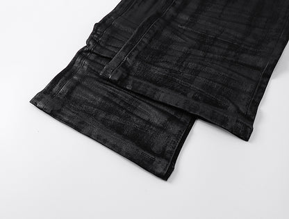 Purple Brand P004 Flare Pressed Coated Jeans Black