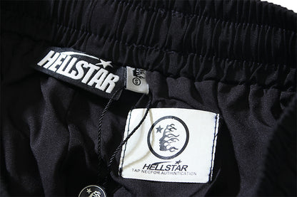 Hellstar Colorblock Side Stripe Track Pants Black/White