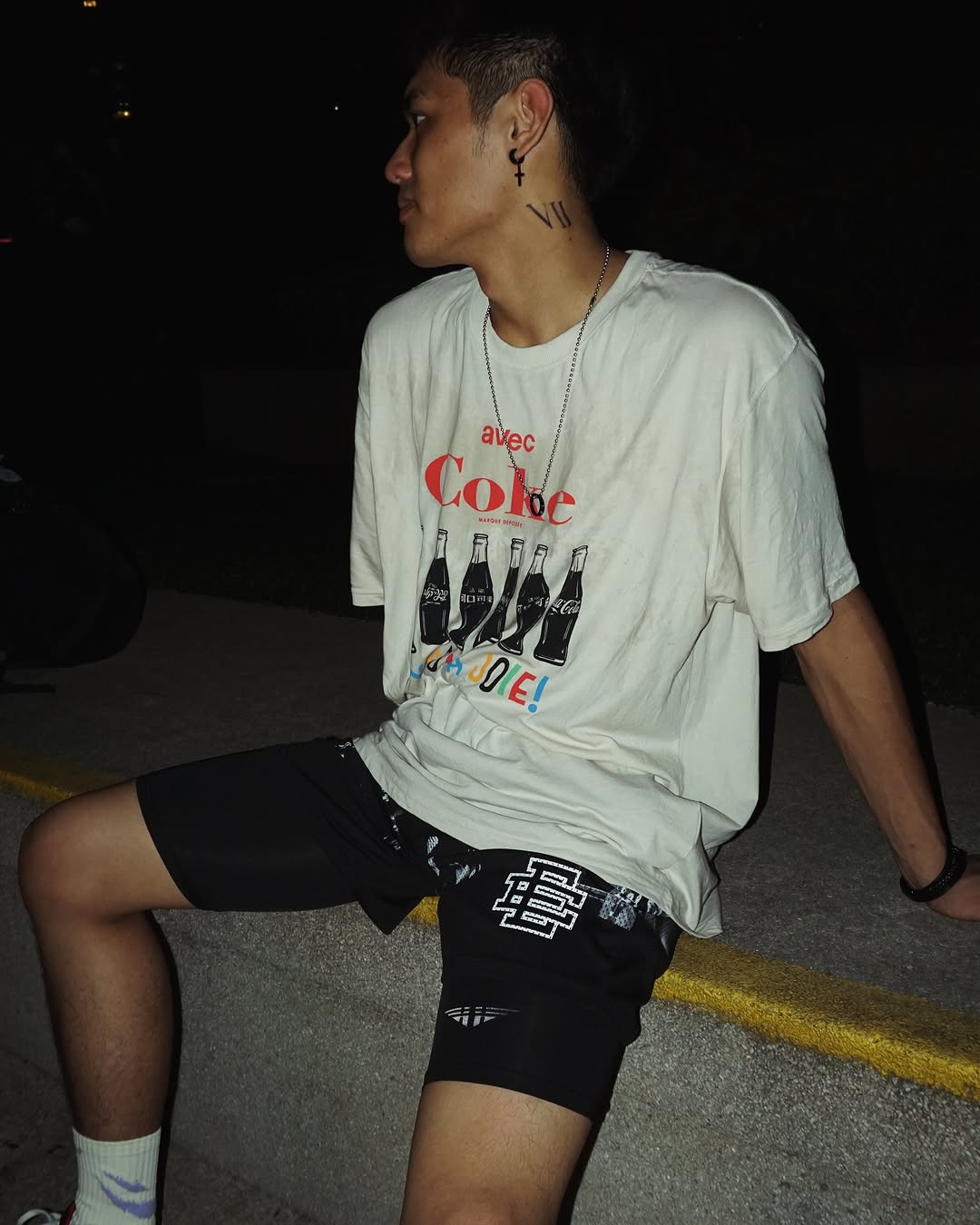 Eric Emanuel EE Baggy Shorts – Men's Black Mesh Basketball Shorts with Signature 'EE' Logo
