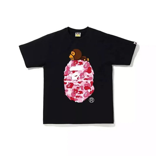 A Bathing Ape BAPE Big Ape Head Camo Logo Tee Black