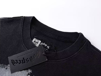 Godspeed Hollywood Burnout L/S Tee – Black | Unisex Y2K Oversized Cotton Tee