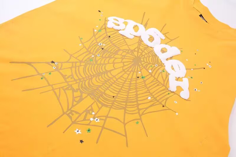 Men’s Cotton Spider Logo T shirt Casual Daily Street Style Top