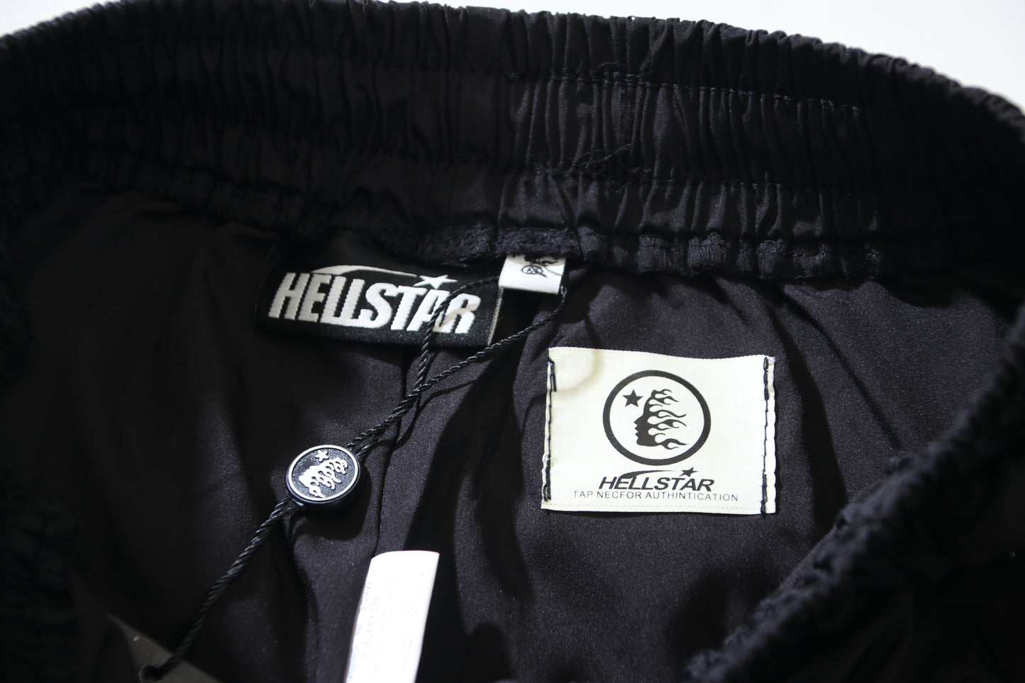 Hellstar Nylon Snap Button Track Pants Black