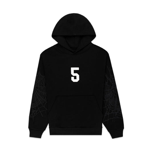 KING SP5DER Black Arach Hoodie | Unisex Y2K Oversized Graphic Sweatshirt