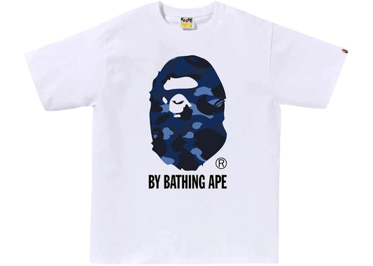 A Bathing Ape BAPE Big Ape Head Tee Blue Night Camo