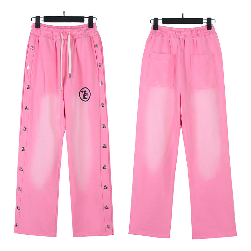 Hellstar Snap Button Side Track Pants