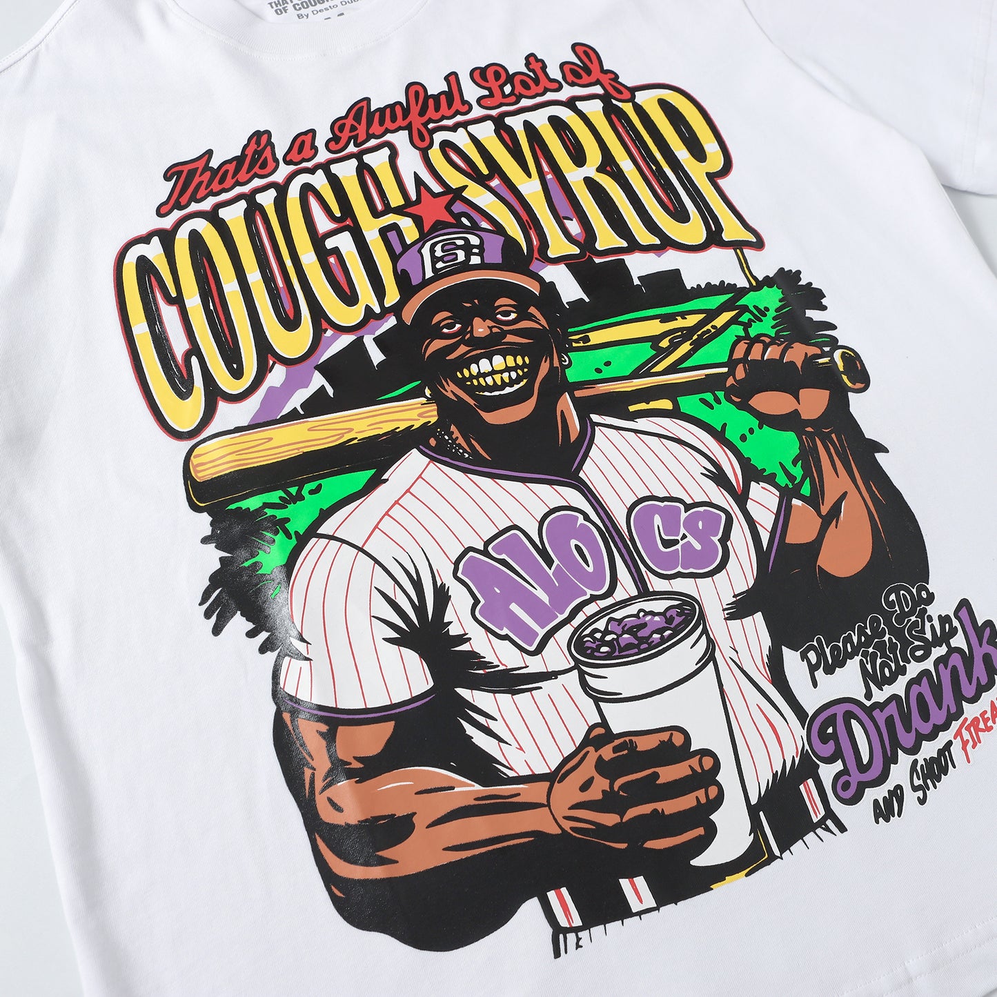 THAT'S A Awful Lot of Cough Syrup White baseball T-shirt