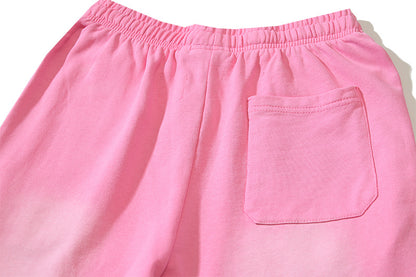 Hellstar Tribal Flame Graphic Print Sweatpants Pink