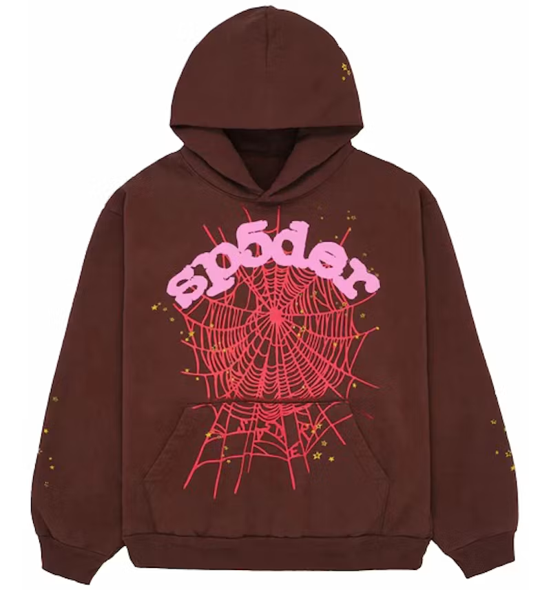 Sp5der Web Hoodie Brown