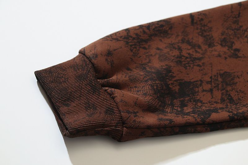 Sp5der  T&F Tree Hooded Sweatshirt Brown Camo | Unisex Y2K Oversized Graphic Sweatshirt