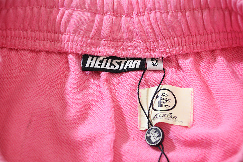 Hellstar Tribal Flame Graphic Print Sweatpants Pink