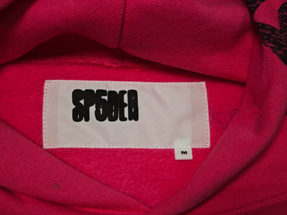 SP5DER Stencil Hoodie Pink