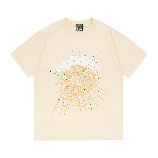 Men’s Spider Design Cotton T-Shirt Clean Street Casual Fit