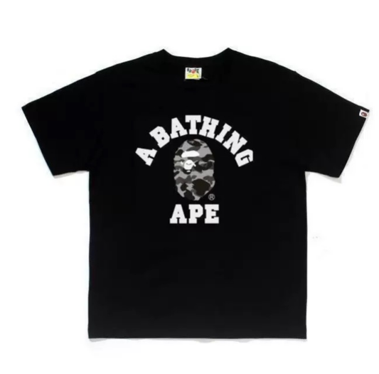 BAPE Monotone Camo College Tee