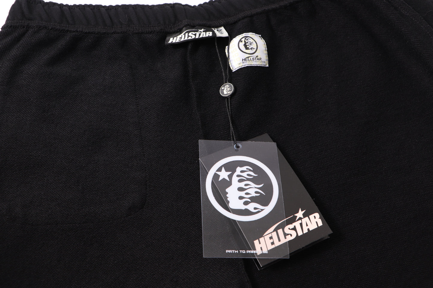 Hellstar Graphic Print Washed Black Sweatpants