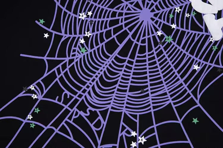 Men's Black Spider T-shirt Fresh Minimalist Street